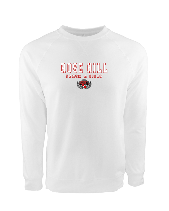 Rose Hill HS Track & Field Block - Crewneck Sweatshirt