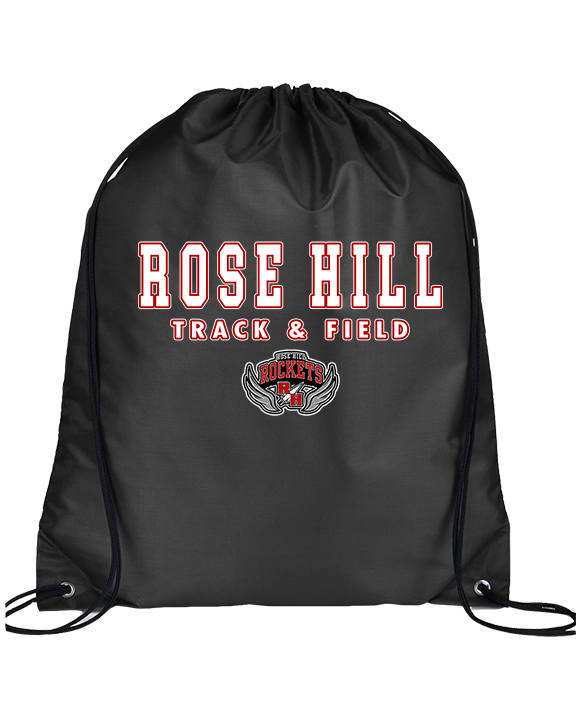 Rose Hill HS Track & Field Block - Drawstring Bag