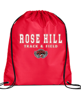 Rose Hill HS Track & Field Block - Drawstring Bag