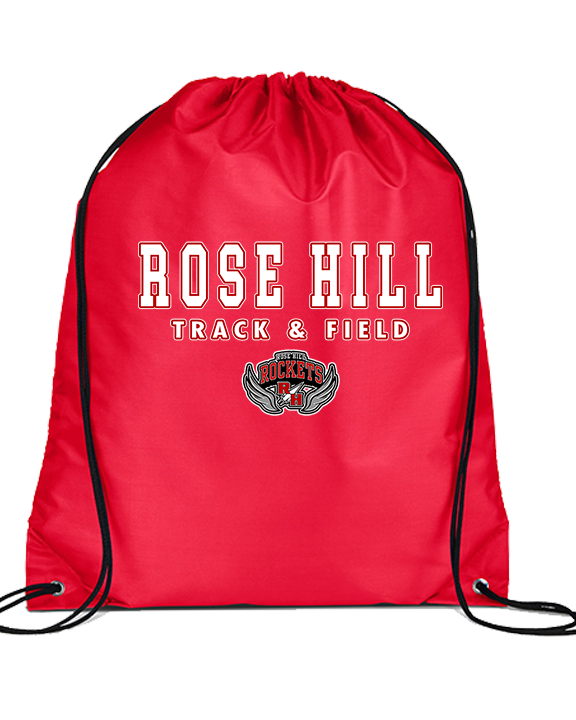Rose Hill HS Track & Field Block - Drawstring Bag