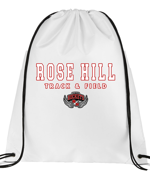 Rose Hill HS Track & Field Block - Drawstring Bag