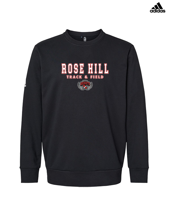 Rose Hill HS Track & Field Block - Mens Adidas Crewneck