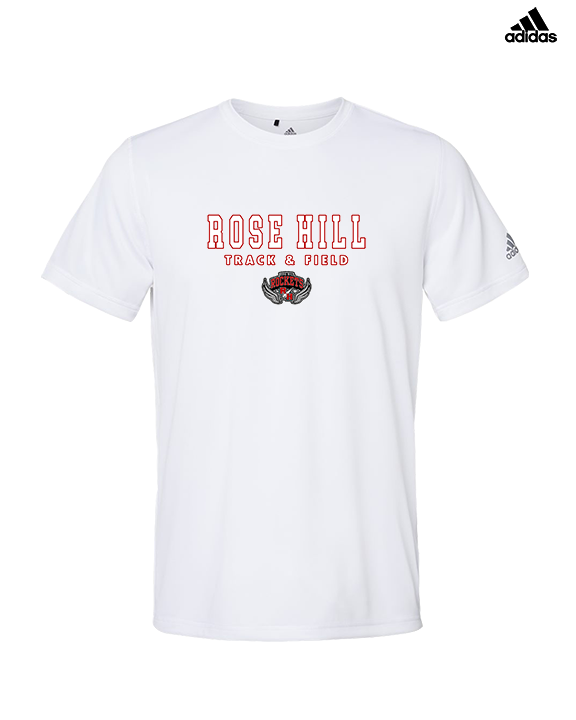 Rose Hill HS Track & Field Block - Mens Adidas Performance Shirt