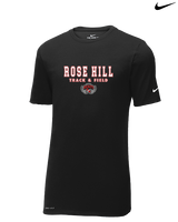 Rose Hill HS Track & Field Block - Mens Nike Cotton Poly Tee