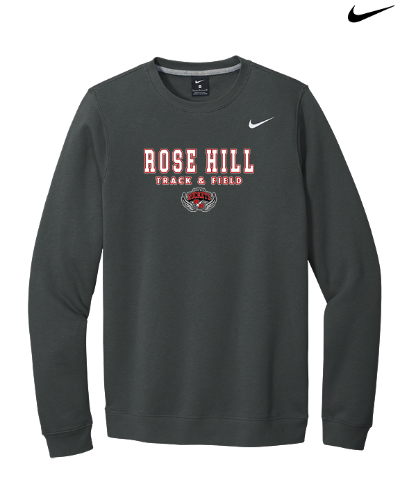 Rose Hill HS Track & Field Block - Mens Nike Crewneck
