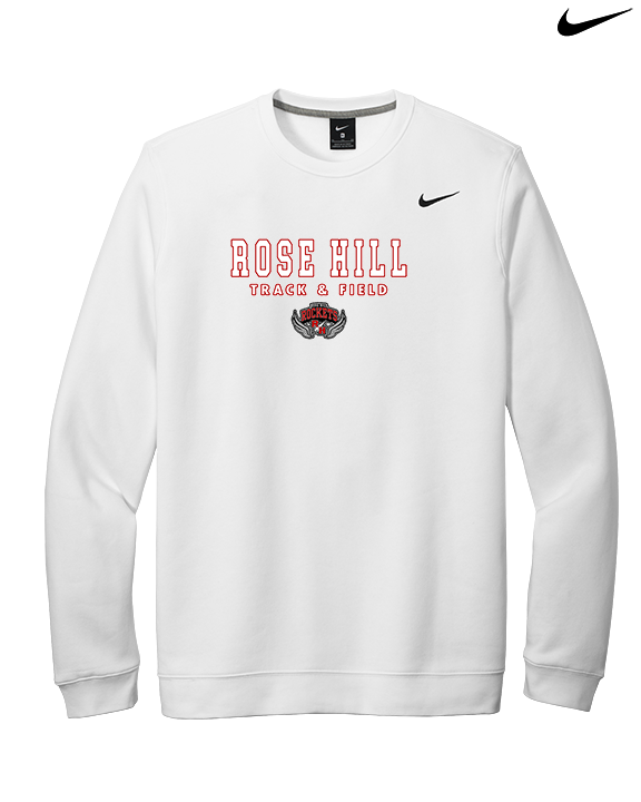 Rose Hill HS Track & Field Block - Mens Nike Crewneck