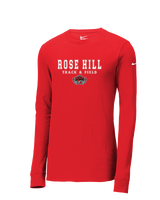 Rose Hill HS Track & Field Block - Mens Nike Longsleeve