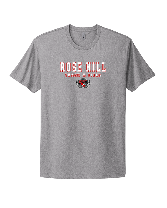 Rose Hill HS Track & Field Block - Mens Select Cotton T-Shirt