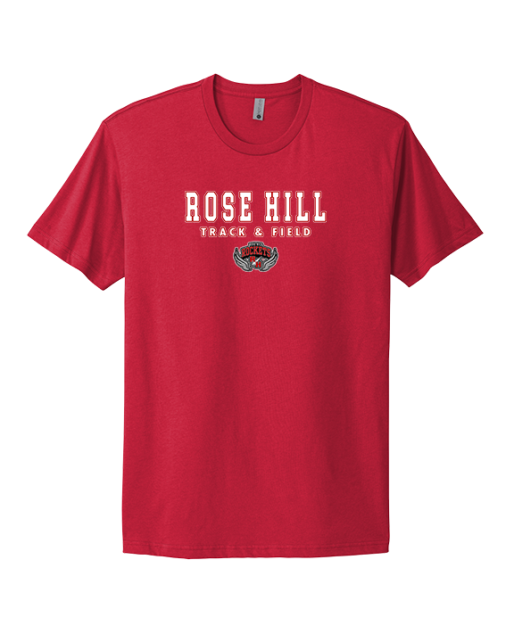 Rose Hill HS Track & Field Block - Mens Select Cotton T-Shirt