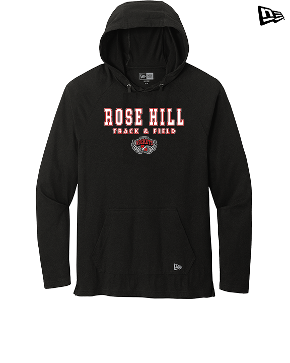 Rose Hill HS Track & Field Block - New Era Tri-Blend Hoodie