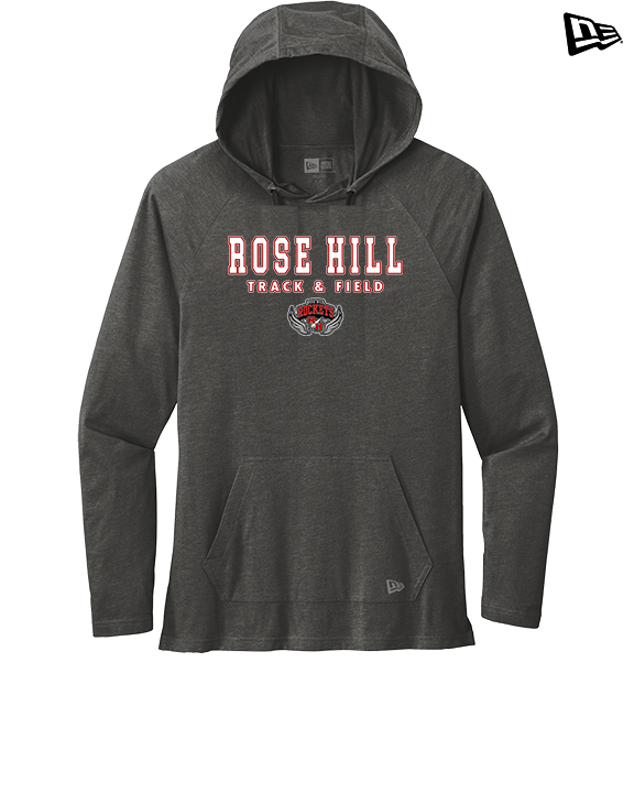 Rose Hill HS Track & Field Block - New Era Tri-Blend Hoodie