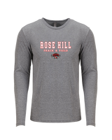 Rose Hill HS Track & Field Block - Tri-Blend Long Sleeve