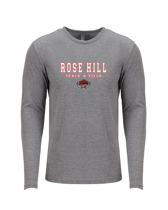 Rose Hill HS Track & Field Block - Tri-Blend Long Sleeve