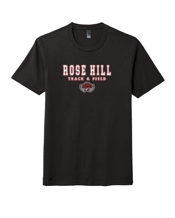 Rose Hill HS Track & Field Block - Tri-Blend Shirt