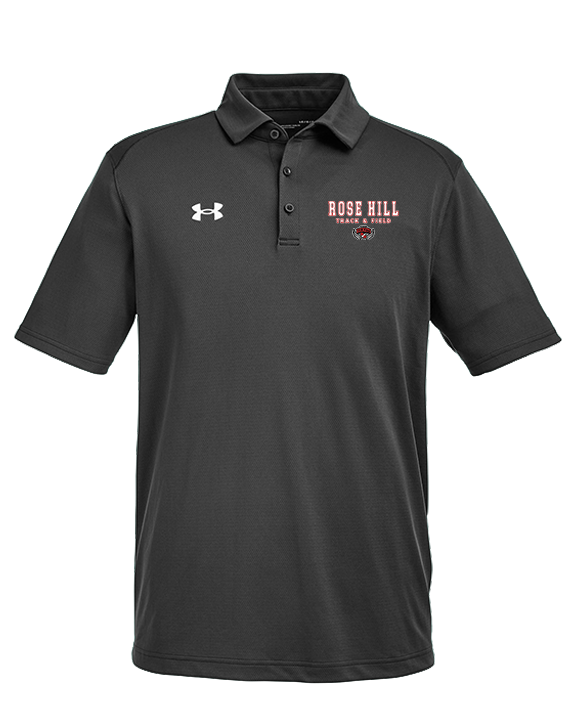 Rose Hill HS Track & Field Block - Under Armour Mens Tech Polo