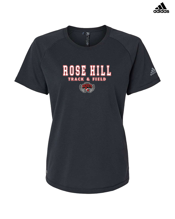 Rose Hill HS Track & Field Block - Womens Adidas Performance Shirt