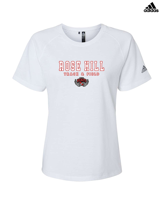 Rose Hill HS Track & Field Block - Womens Adidas Performance Shirt
