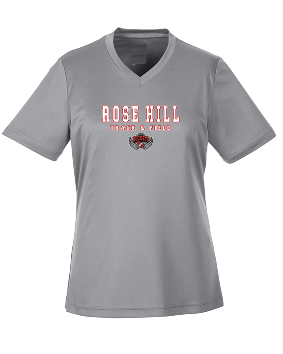 Rose Hill HS Track & Field Block - Womens Performance Shirt