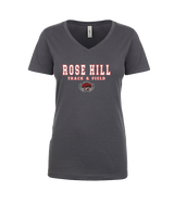 Rose Hill HS Track & Field Block - Womens Vneck