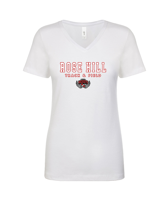 Rose Hill HS Track & Field Block - Womens Vneck