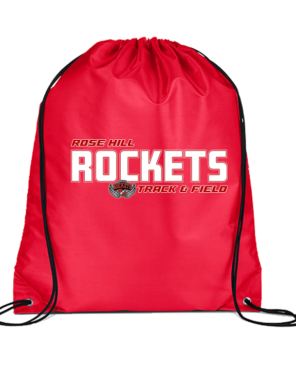 Rose Hill HS Track & Field Bold - Drawstring Bag