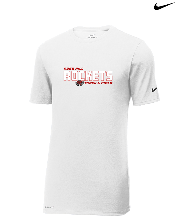 Rose Hill HS Track & Field Bold - Mens Nike Cotton Poly Tee