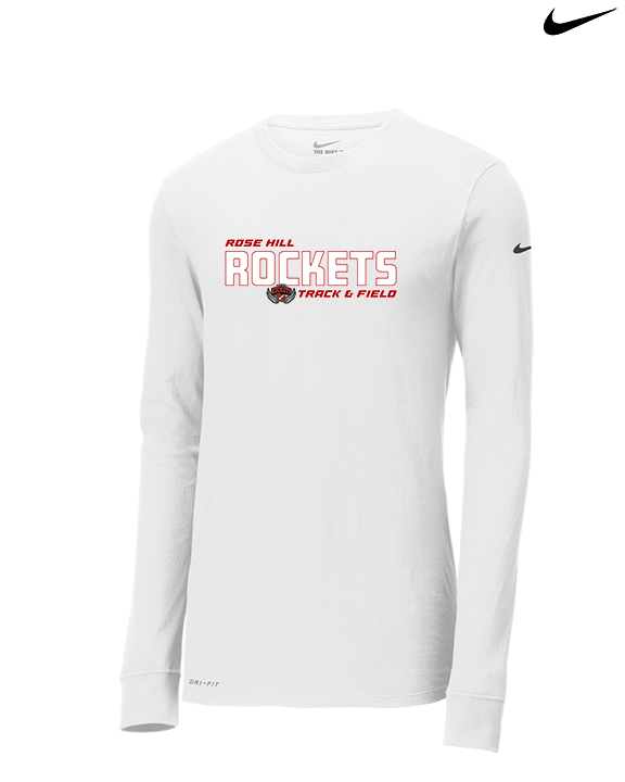 Rose Hill HS Track & Field Bold - Mens Nike Longsleeve