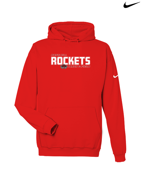 Rose Hill HS Track & Field Bold - Nike Club Fleece Hoodie