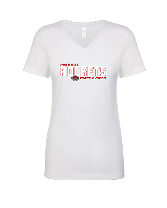 Rose Hill HS Track & Field Bold - Womens Vneck
