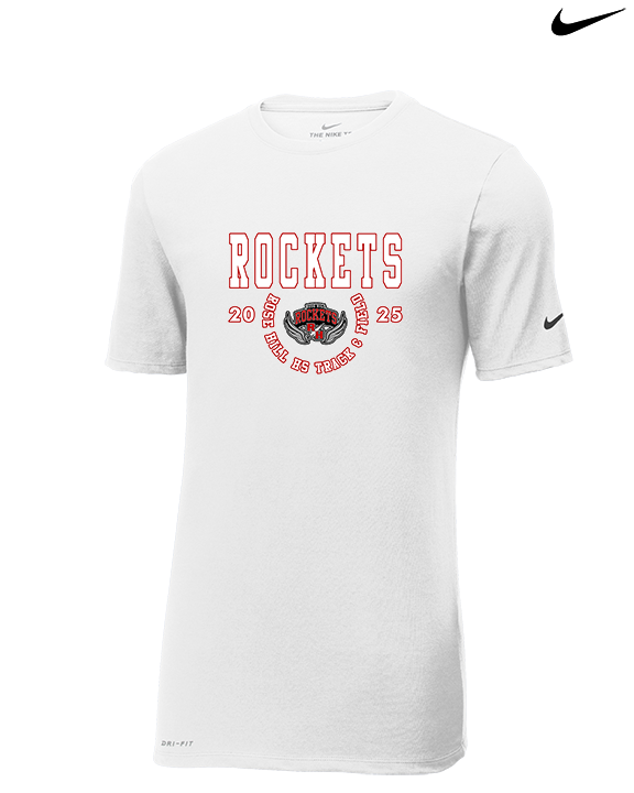 Rose Hill HS Track & Field Swoop - Mens Nike Cotton Poly Tee