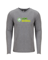 Roselle Catholic HS Baseball Basic - Tri-Blend Long Sleeve