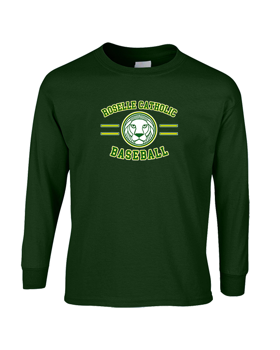 Roselle Catholic HS Baseball Curve - Cotton Longsleeve