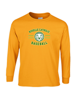 Roselle Catholic HS Baseball Curve - Cotton Longsleeve