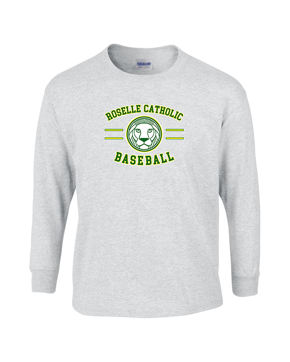 Roselle Catholic HS Baseball Curve - Cotton Longsleeve