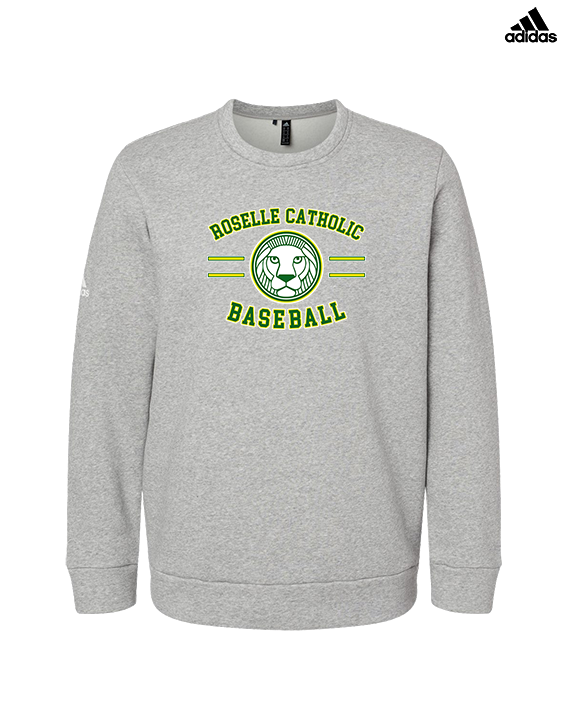 Roselle Catholic HS Baseball Curve - Mens Adidas Crewneck