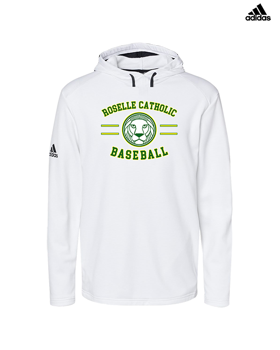 Roselle Catholic HS Baseball Curve - Mens Adidas Hoodie