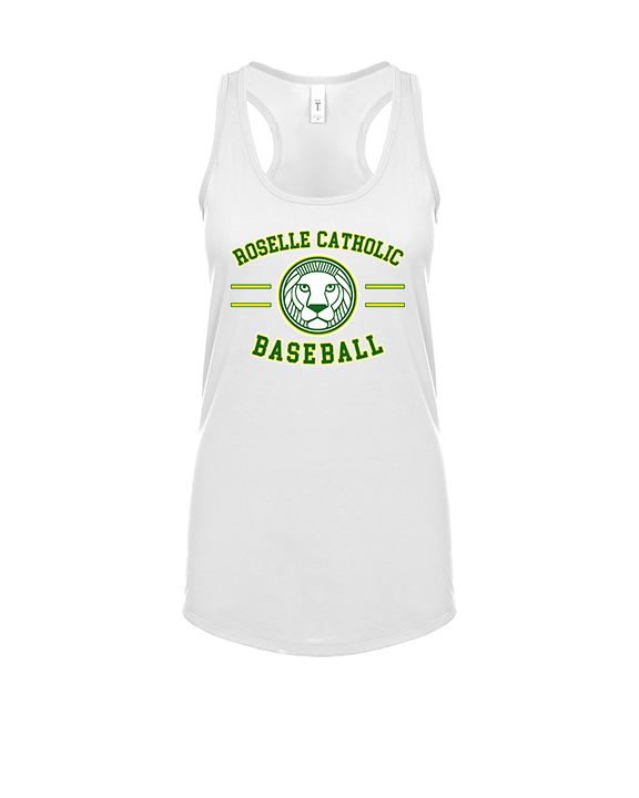 Roselle Catholic HS Baseball Curve - Womens Tank Top