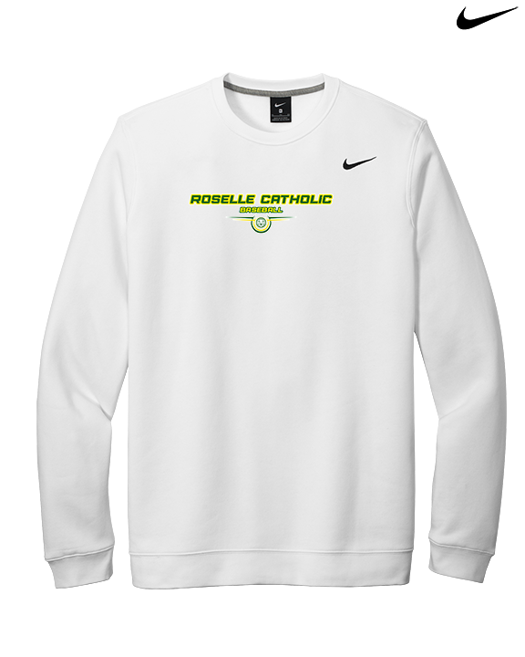 Roselle Catholic HS Baseball Design - Mens Nike Crewneck