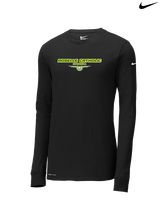 Roselle Catholic HS Baseball Design - Mens Nike Longsleeve