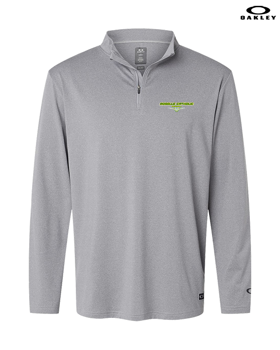 Roselle Catholic HS Baseball Design - Mens Oakley Quarter Zip