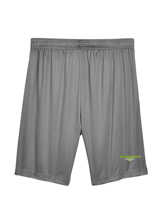 Roselle Catholic HS Baseball Design - Mens Training Shorts with Pockets