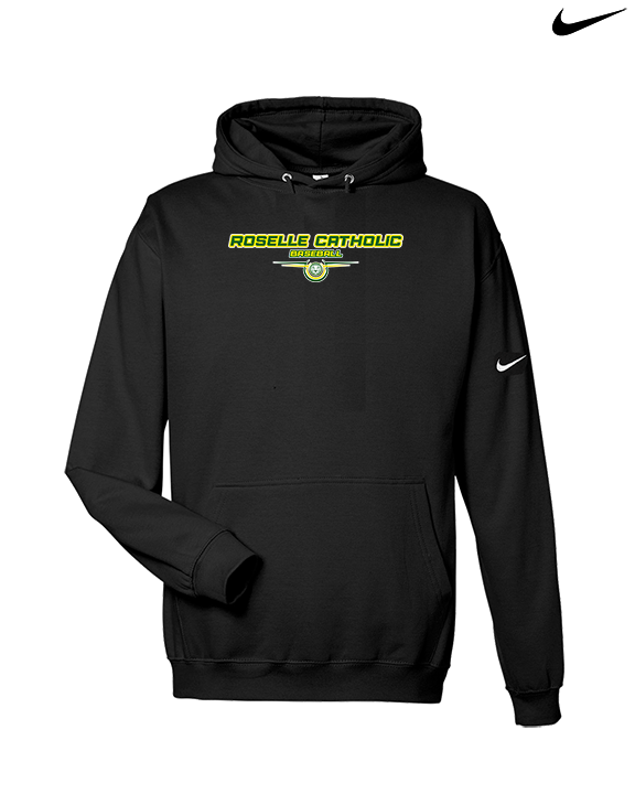 Roselle Catholic HS Baseball Design - Nike Club Fleece Hoodie
