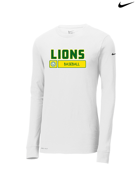 Roselle Catholic HS Baseball Pennant - Mens Nike Longsleeve