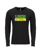 Roselle Catholic HS Baseball Pennant - Tri-Blend Long Sleeve