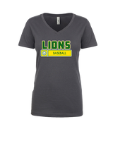 Roselle Catholic HS Baseball Pennant - Womens Vneck