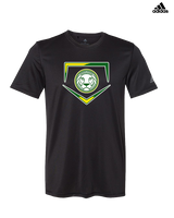 Roselle Catholic HS Baseball Plate - Mens Adidas Performance Shirt