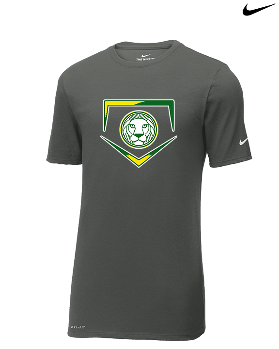 Roselle Catholic HS Baseball Plate - Mens Nike Cotton Poly Tee