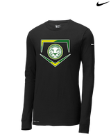 Roselle Catholic HS Baseball Plate - Mens Nike Longsleeve