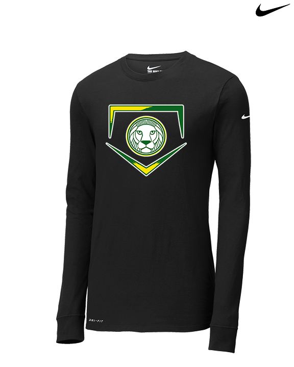 Roselle Catholic HS Baseball Plate - Mens Nike Longsleeve