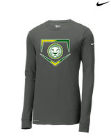 Roselle Catholic HS Baseball Plate - Mens Nike Longsleeve